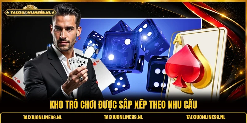 Kho trò chơi được sắp xếp theo nhu cầu