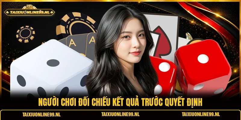Người chơi đối chiếu kết quả trước quyết định