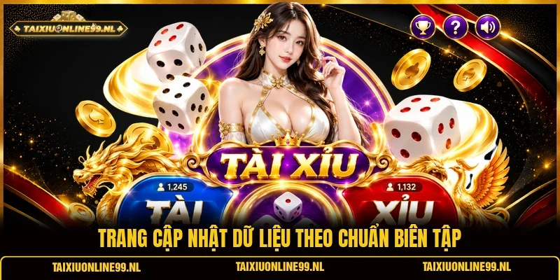 Trang cập nhật dữ liệu theo chuẩn biên tập